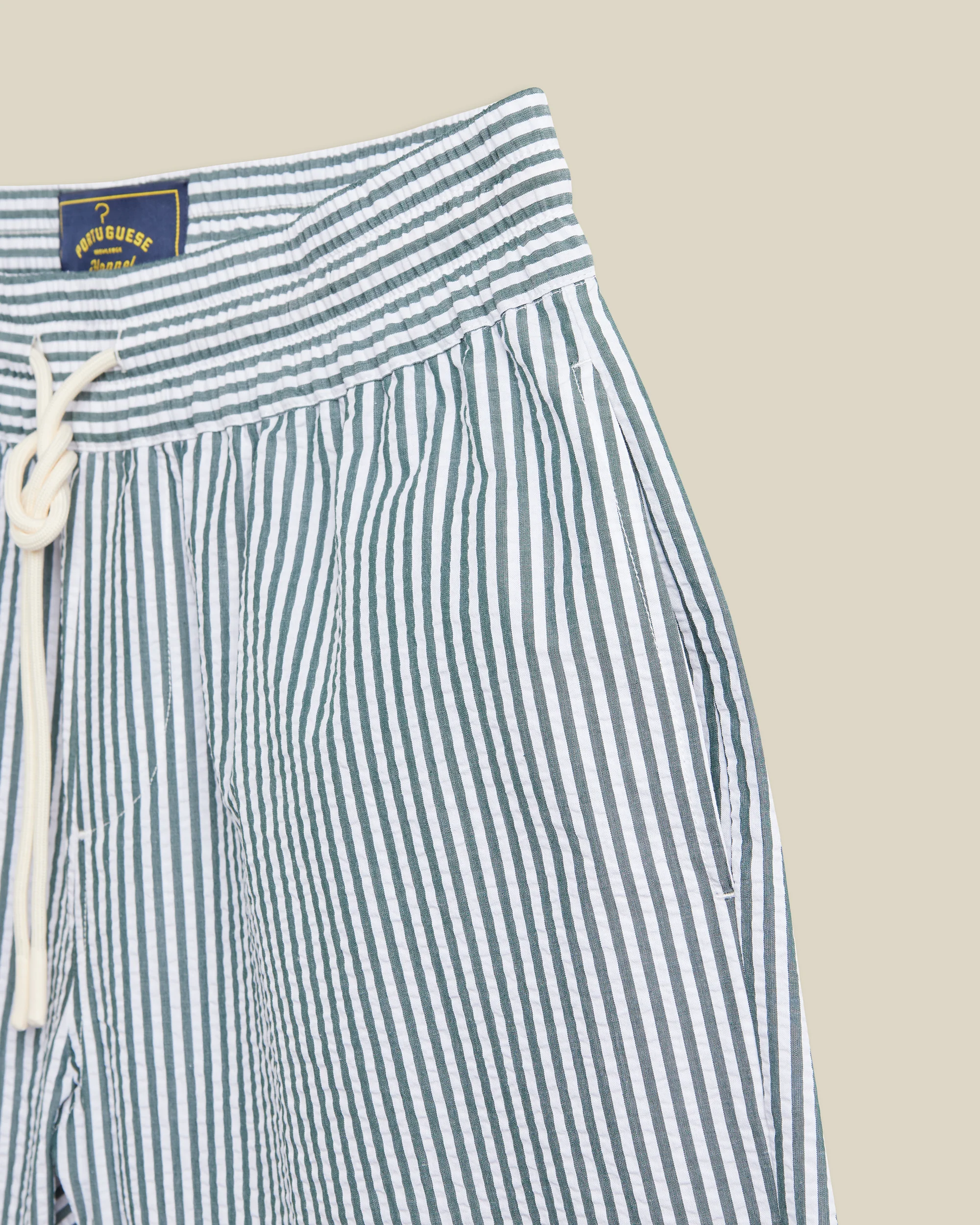 ATLANTICO STRIPE SHORTS - GREEN - Image 3