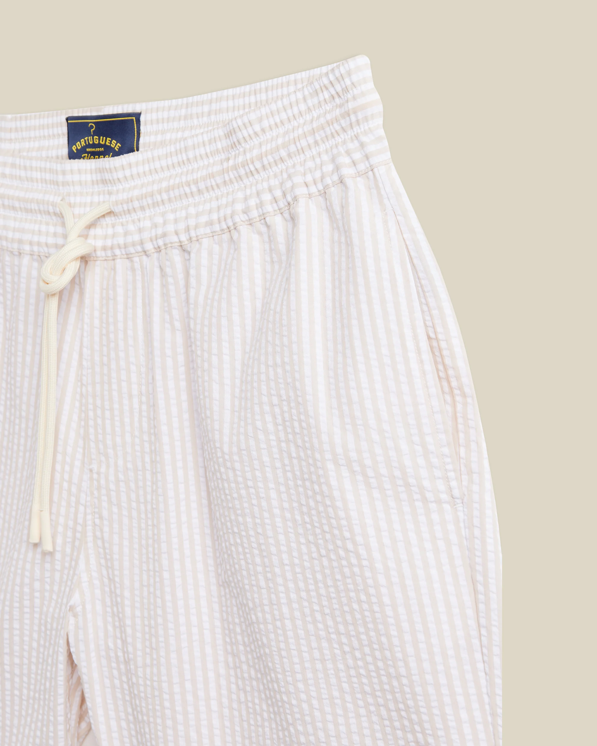 ATLANTICO STRIPE SHORTS - SAND - Image 3