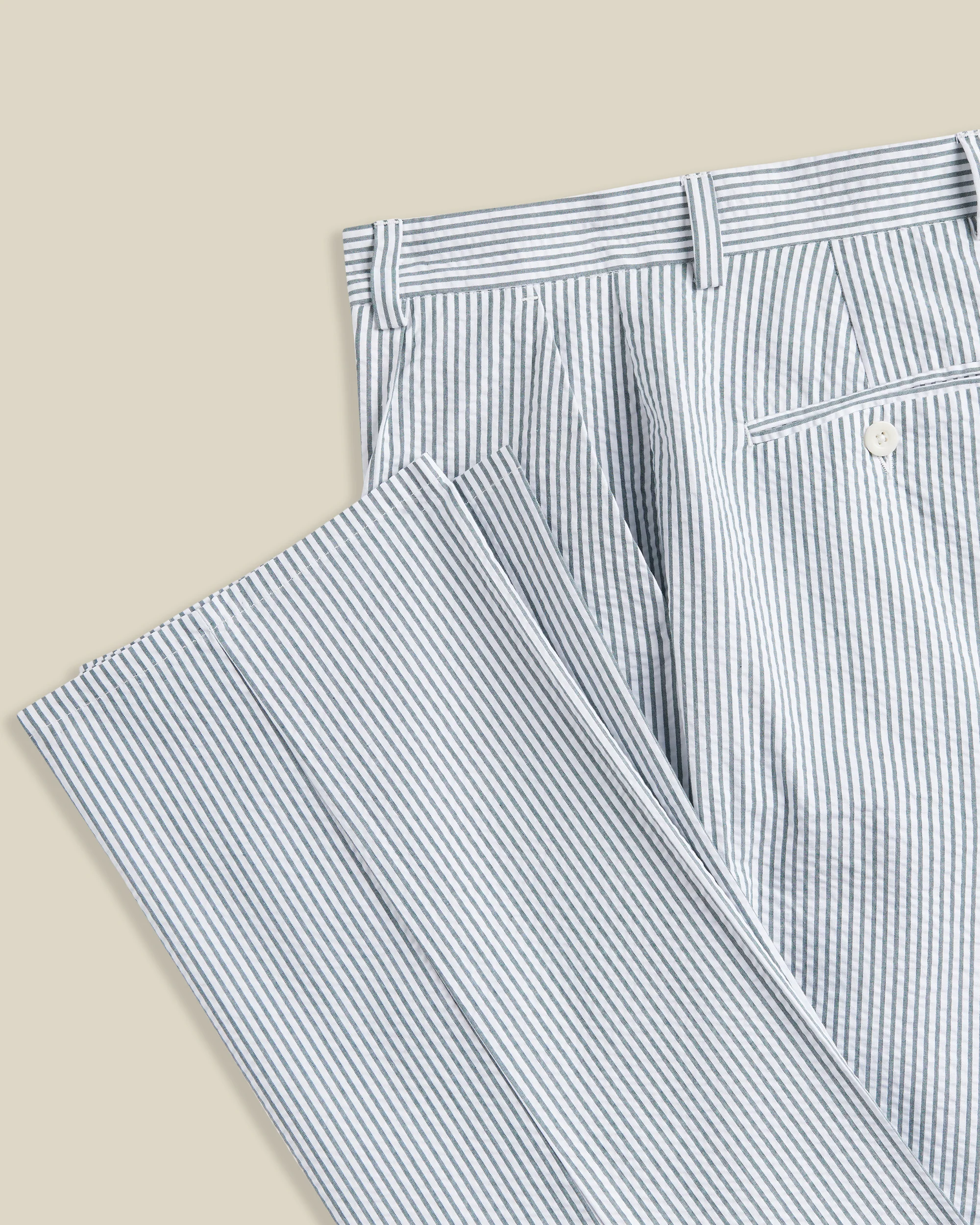 ATLANTICO STRIPE TROUSERS - GREEN - Image 4
