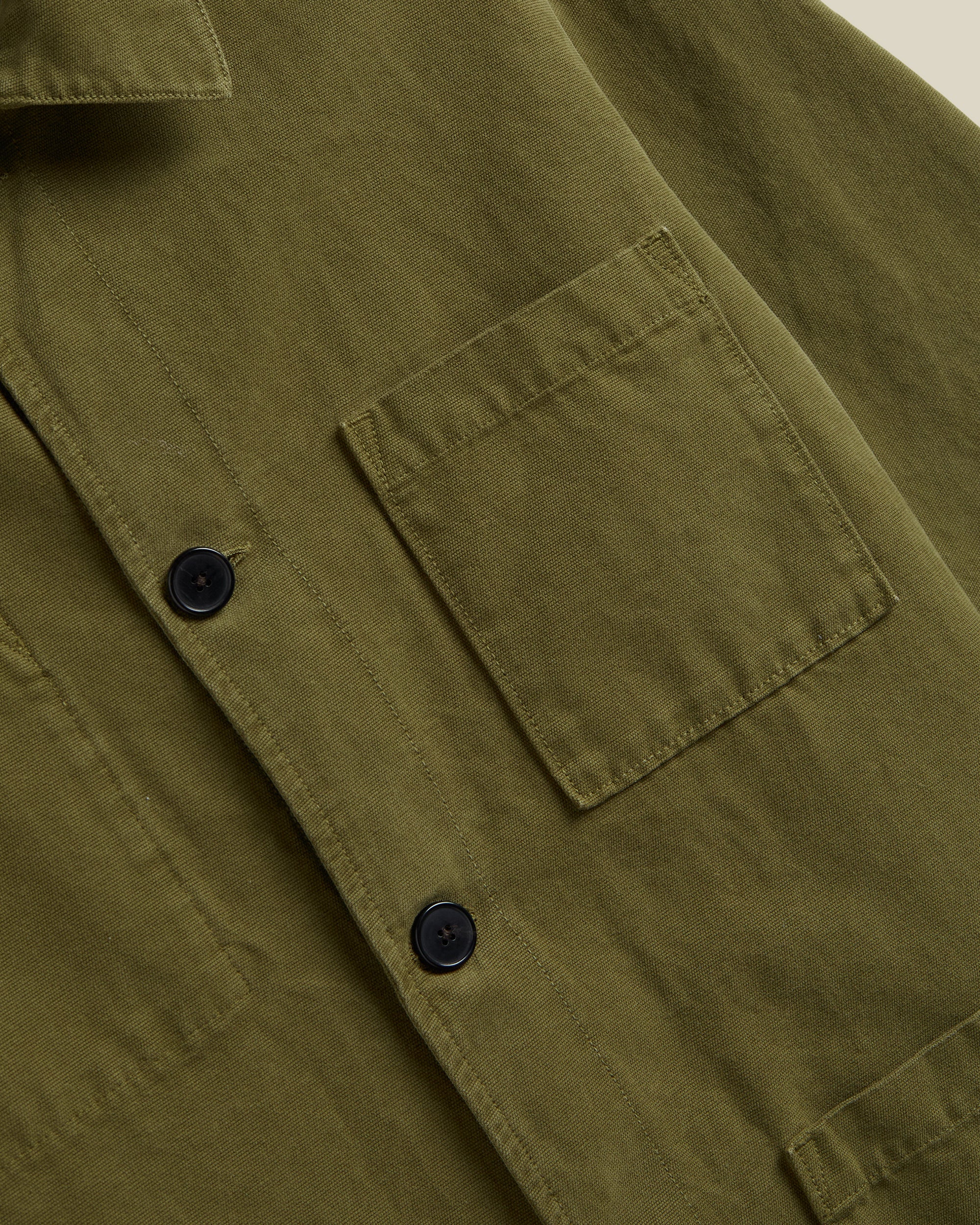LEGACY JACKET IN CANVAS - MILITARY GREEN - Image 3