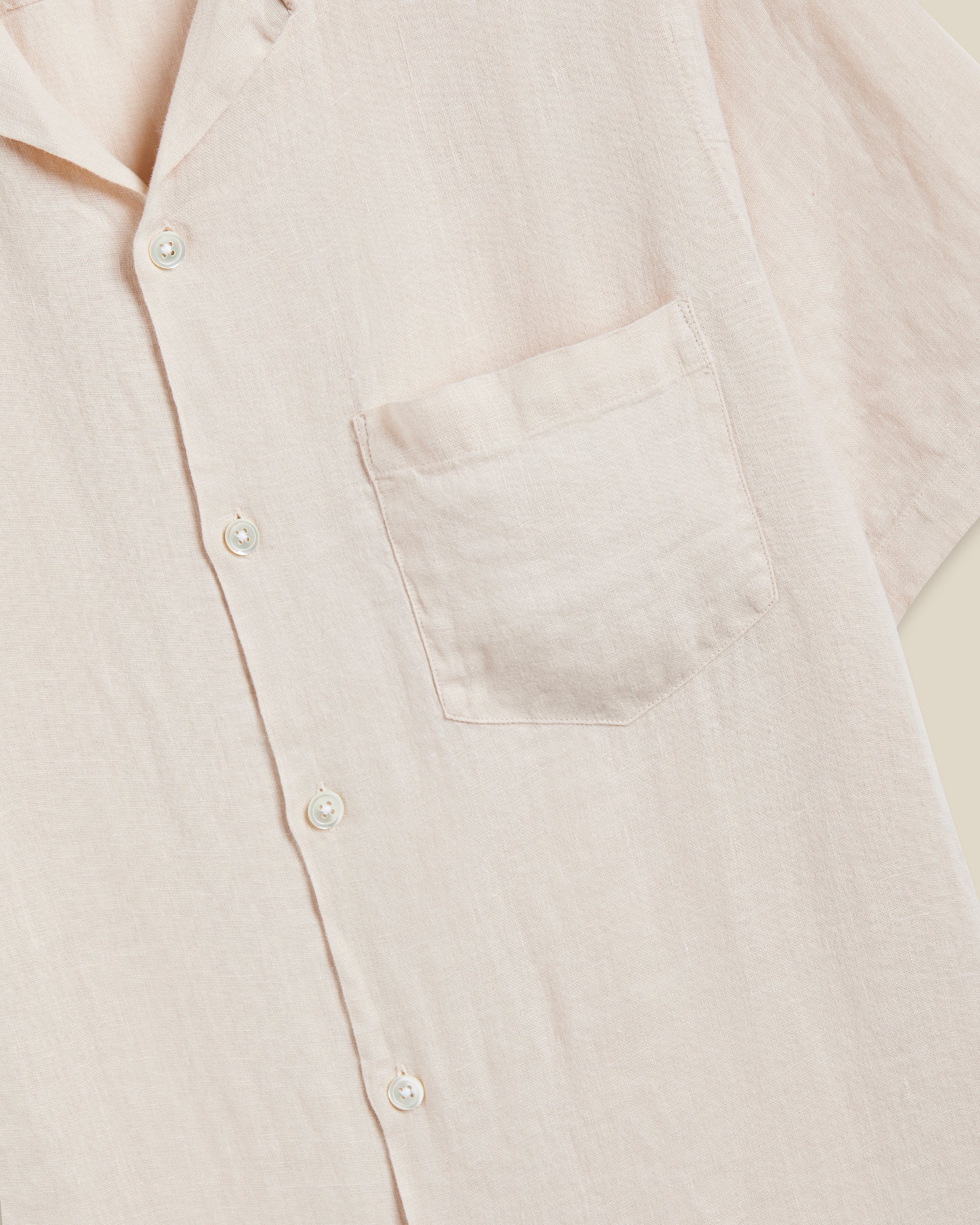 LINEN CAMP COLLAR - RAW - Image 3