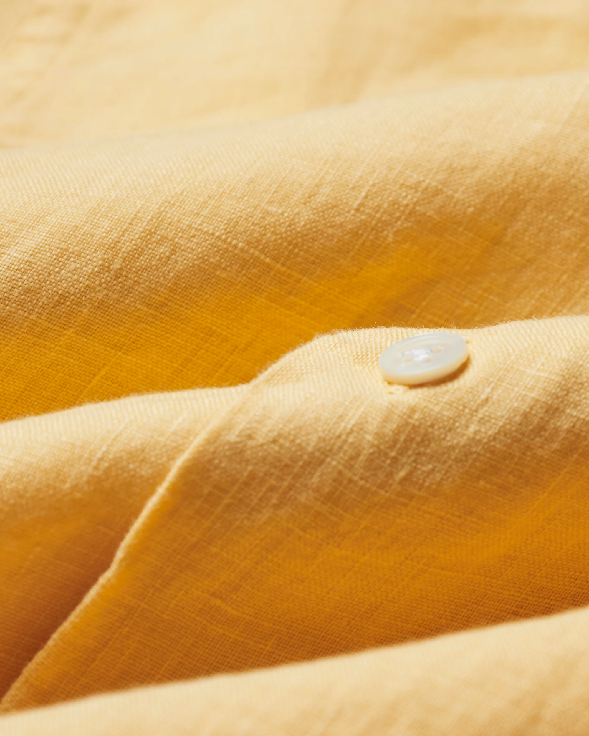 LINEN CAMP COLLAR - YELLOW - Image 4